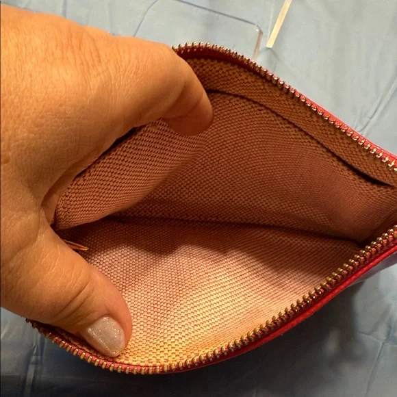 Dooney & Bourke Shiny Red Wristlet - Picture 5 of 9